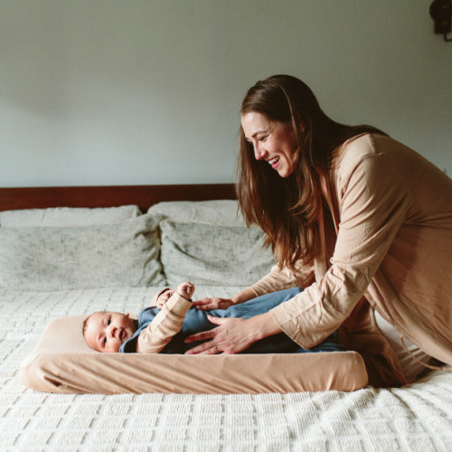 Organic Changing Pad Cover - Sandstone