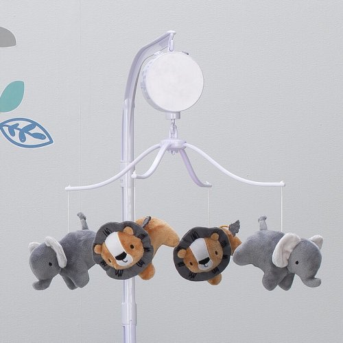 Bedtime Originals Jungle Fun Elephant and Lion Safari Musical Baby Crib Mobile & Reviews | Wayfair
