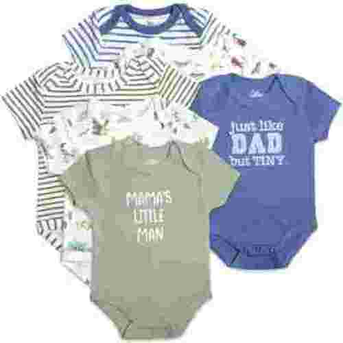 Baby Essentials Baby Boys of 6 Months Mama’s Little Man Just Like Dad 6 Piece Bodysuit Set