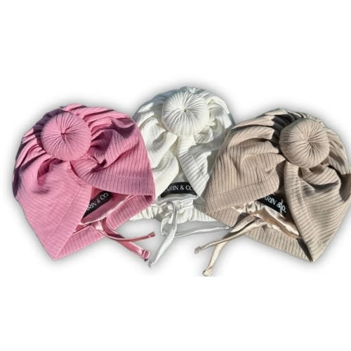 Newborn Satin Lined Adjustable Turban Gift Set – Aarin & Co.
