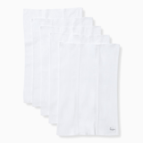 Burt's Bees Baby Organic Burp Cloth (5 Pack) - Cloud Solid