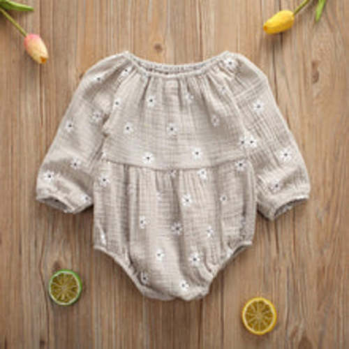 Long Sleeved Floral Romper – Teeny Mini Me