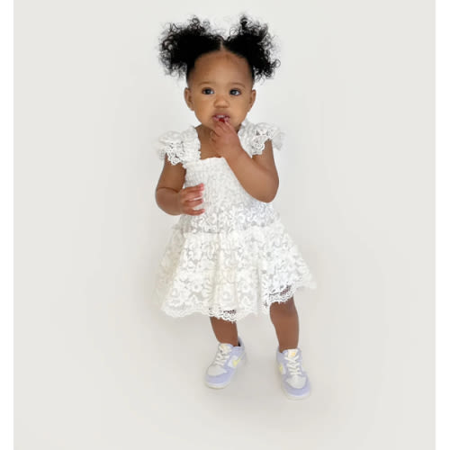 The Baby Lace Ellie Nap Dress - White Lace – Hill House Home