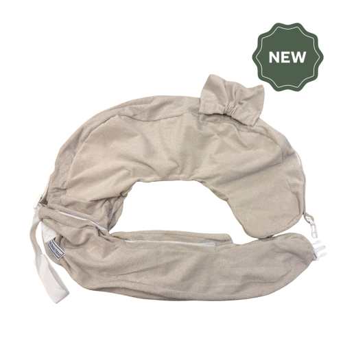 New & Improved Twin & Plus Nursing Pillow Slipcover with Integrated Wa