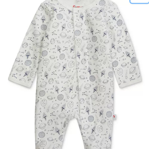 Baby Cotton Magnetic Footed Coverall