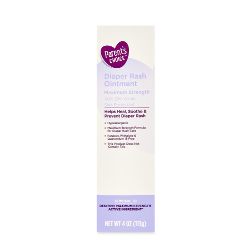 Parent's Choice Diaper Rash Ointment, 40% Zinc Oxide, 4oz