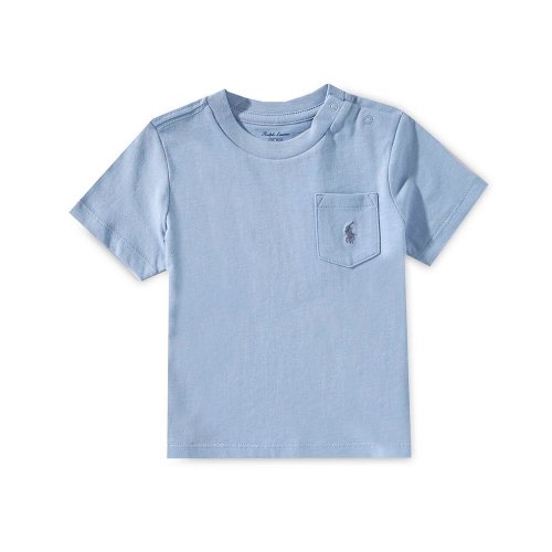 Ralph Lauren Baby Boys Short Sleeve Pocket Jersey T-Shirt