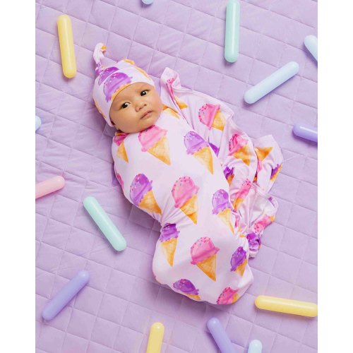 Inside Scoop Swaddle & Beanie Set