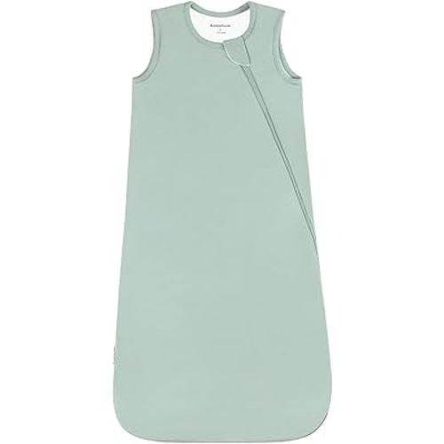 BubblePanda Bamboo Sleep Sack (6-12mo) 0.5 Tog Soft Lightweight Toddler Sleep Sack for Babies 2-Way Zipper