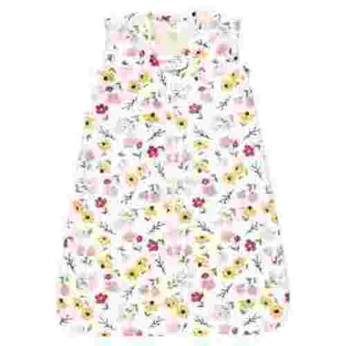 Hudson Baby Infant Girl Plush Faux Fur Sleeping Bag, Wearable Blanket, Soft Painted Floral, 0-6 Months