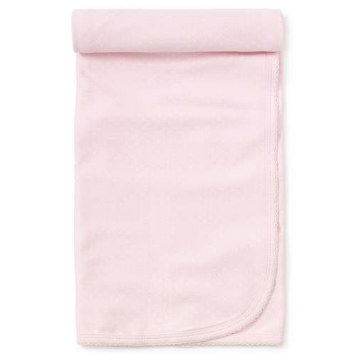 Dots Print Baby Blanket: Pink with White