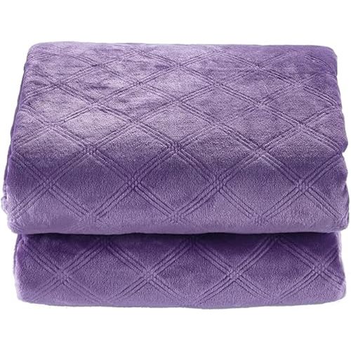 CREVENT Super Soft and Cozy Lightweight Fleece Baby Blankets for Boys and Girls/Kids/Infant/Newborns All Seasons(30"X40" Purple)