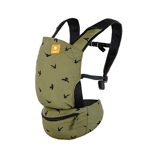 Baby Tula Lite Compact Baby Carrier, Ultra Compact and Lightweight, Convenient Carry Pouch, Ergonomic and Multiple Positions for 12 – 30 pounds (Soar)…
