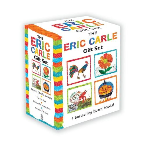 The Eric Carle Gift Set (Boxed Set): The Tiny Seed; Pancakes, Pancakes!; A House for Hermit Crab; Rooster's Off to See the World (The World of Eric Carle)