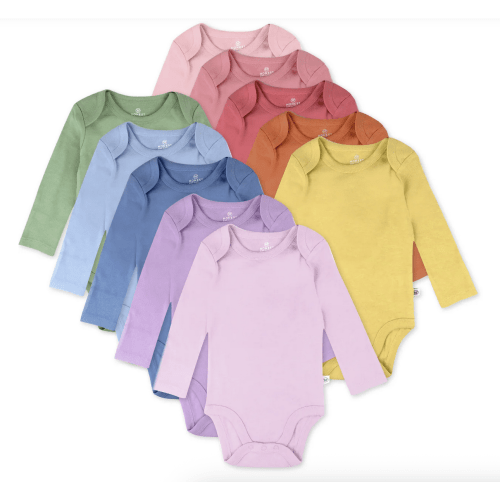 10-Pack Organic Cotton Long Sleeve Bodysuits | Honest Baby Clothing