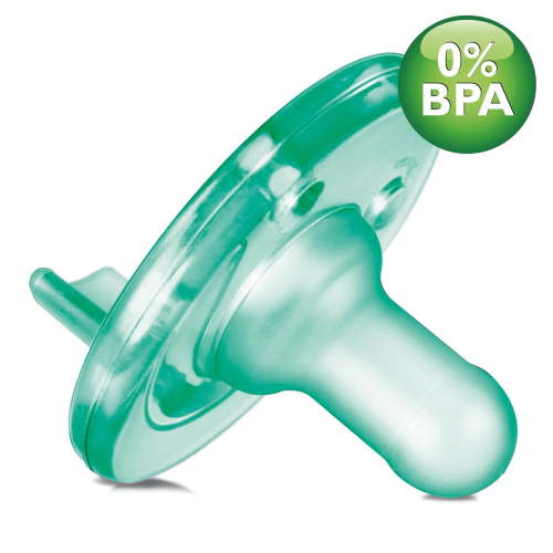 PHILIPS Avent SCF190/01 Bpa Free Soothie Pacifier, 0-3 Months, Green, 2-Pack, BPA-Free