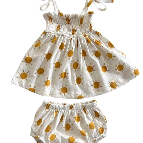 Sun / Organic Smocked Set