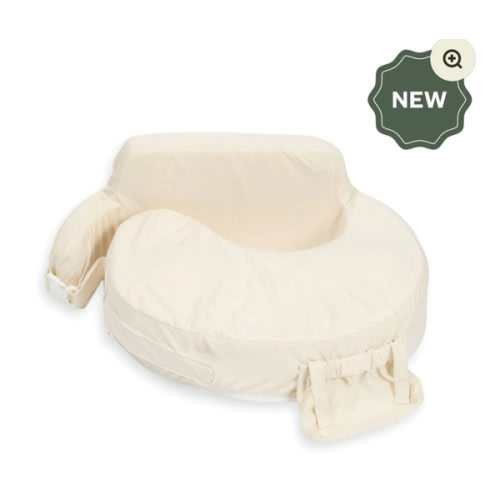 Super Deluxe Oat Nursing Pillow with 100% Organic Cotton Cover