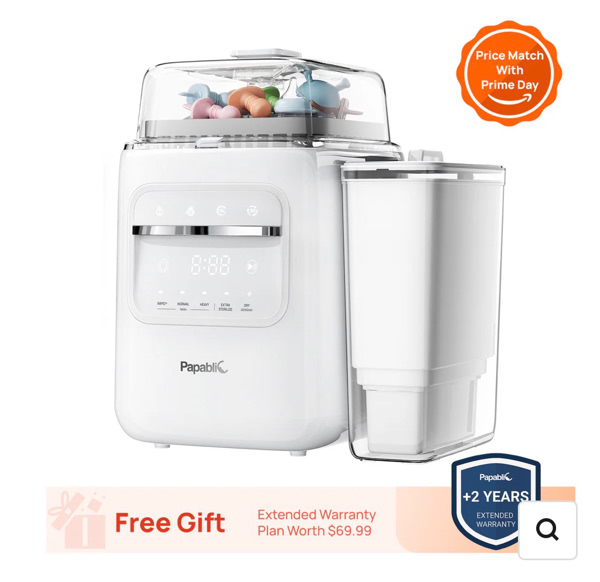 Papablic SafeguardPlus™ Baby Bottle Washer System