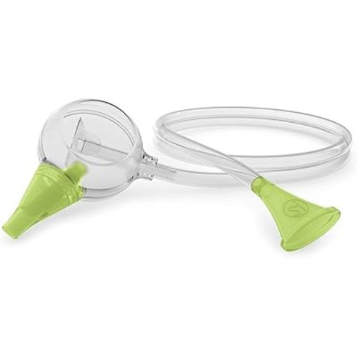 Nosiboo Eco Baby Nasal Aspirator/Nose Sucker - Silent, Portable Nose Cleaner - Mouth-Operated Nose Suction Power