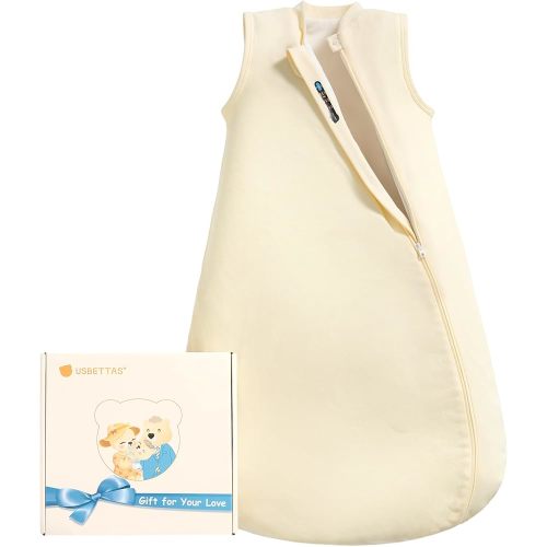 0.5 Tog 1.0 Tog Baby Sleep Sack, Unisex Cotton Toddler Sleeping Sack for Babies, 2-Way Zipper Baby Wearable Blanket