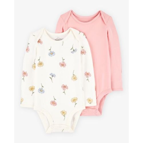 Baby 2-Pack Long-Sleeve PurelySoft Bodysuits - Carter's | Carter's