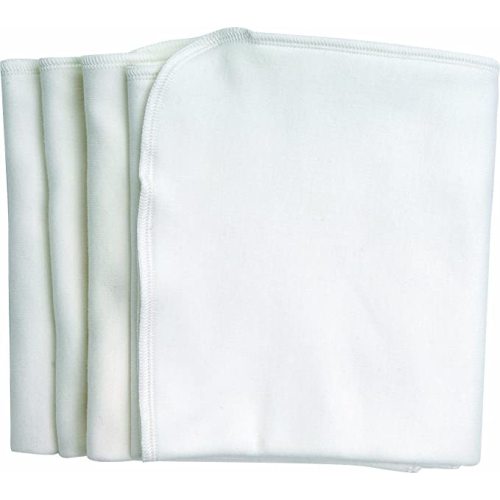 Under the Nile Burp Cloths, White, 4-Count - 4 count