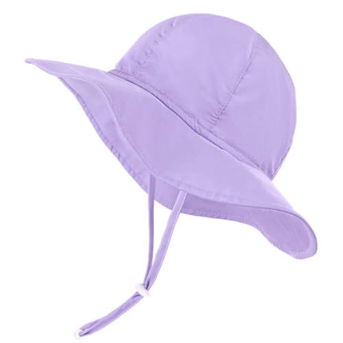 HECCEI Infant Sun Hat UPF 50+ Sun Protection Hat Summer Caps, 6-24 Months, Purple