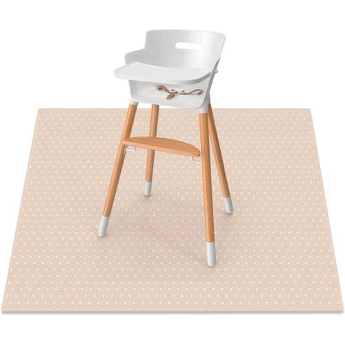 WeeSprout Baby Splat Mat for Kids, Large 51x51 Floor Playmat w/ Durable Waterproof Surface