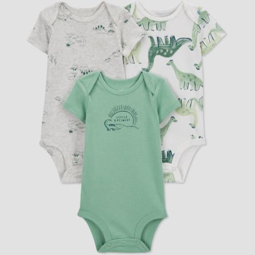 Carter's Just One You® Baby Boys' 3pk Bodysuit, Color: Green/Gray, Size: 6M