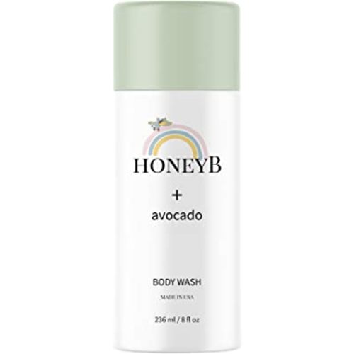 HONEYB Baby Body Wash and Shampoo with Avocado Oil Formulated with Gentle, Baby Skincare Products | All-Natural Ingredients to Deeply Moisturize Skin 8 FL 0z