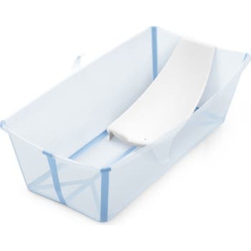 Flexi Bath® Extra Large Foldable Baby Bath Tub with Temperature Plug & Infant Insert