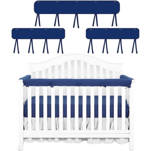 3in 1 Guardrail Teething Corner Edge Protector Strip Soft Furniture Corner Edge Guards Reversible Guardrail Cover Protector Soft Strip Sets For Boys Girls