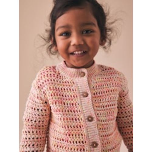 Fluro Orange Knitted Cardigan (3mths-10yrs) - 18mo