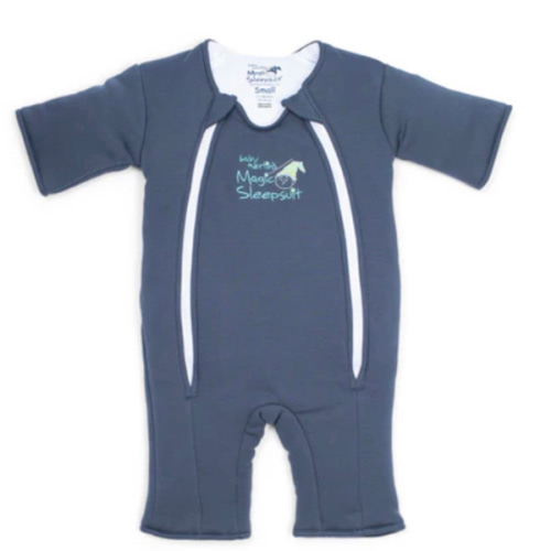 Navy Blue Baby Merlin’s Magic Sleepsuit – Premium 100% Cotton Baby Sleepwear