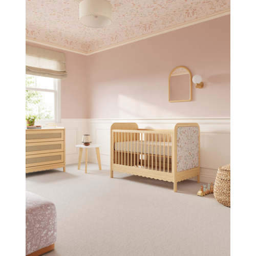 Cove Upholstered Crib | Convertible Crib To Toddler Bed | Nestig