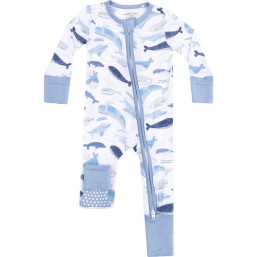 Blue Whales Convertible Zip Romper