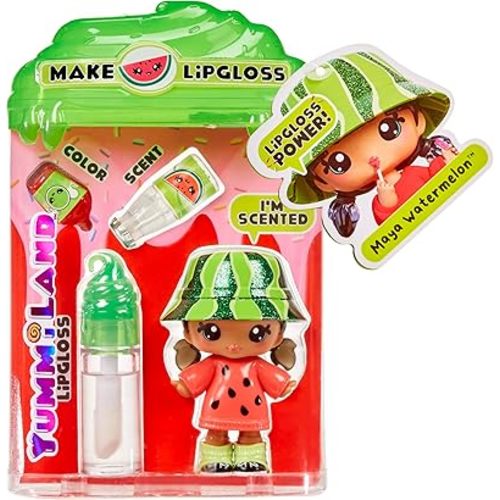 Yummiland Lipgloss Doll- Maya Watermelon, Ages 4+