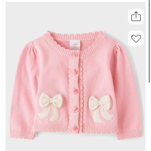 Baby Girls Long Sleeve Embroidered Bow Cardigan - Homegrown by Gymboree - PINK | Gymboree