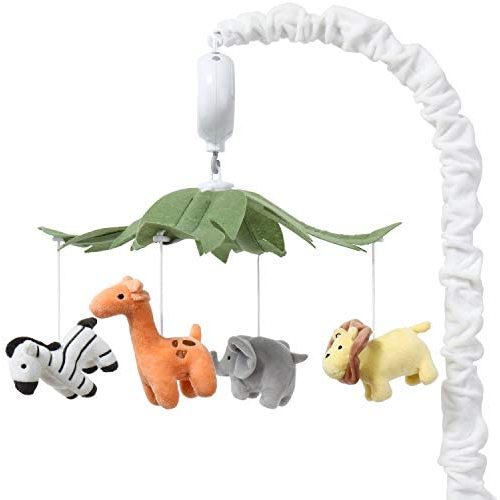 The Peanutshell Safari Animals Musical Crib Mobile for Baby Boys & Girls | Digital Music Box with 12 lullabies…