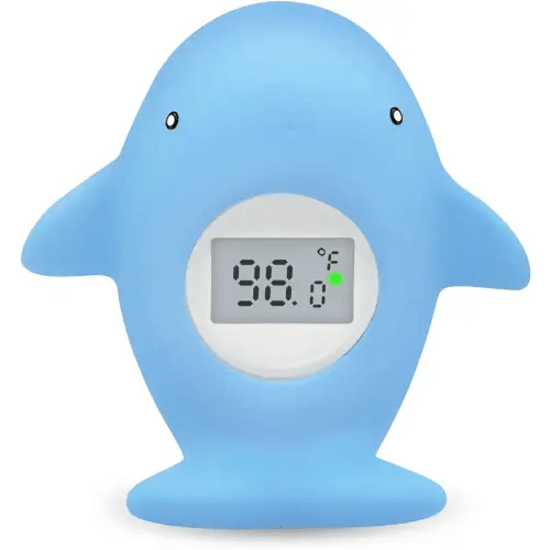 Baby Bath Thermometer Floating Toy, Baby Safety Tub Temperature Water Thermometer, Bathing Toy for Swimming Pool - Kid Toddler Baby Essentials for Newborn, Baby Shower Gifts for Mom (Whale)