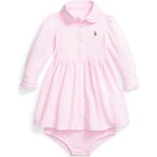 Collared Cotton Dress & Bloomers, 3M