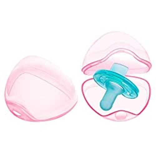 LANEYLI Pacifier Case Pacifier Holder Case Pacifier Clip Binky Holder Case Pacifier Box Pacifier Accessories 2 Pack Pink