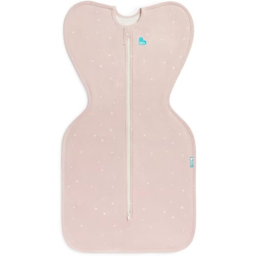 Love to Dream Swaddle UP, Baby Sleep Sack, Self-Soothing Swaddles for Newborns, Snug Fit Helps Calm Startle Reflex, New Born Essentials for Baby, 1.0 TOG, 8-13lbs, Powder Pink Twinkle
