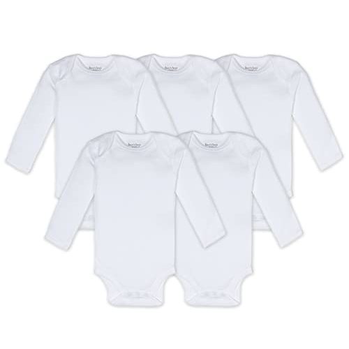 Burt's Bees Baby Unisex Baby Bodysuits, 5-pack Short & Long Sleeve One-pieces, 100% Organic Cotton Bodysuit