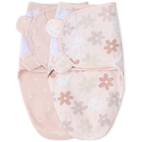 Little Haven Swaddle 2 Pack - Daisy Flower