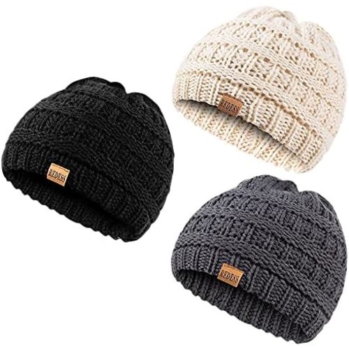 REDESS Baby Kids Winter Warm Hats, Infant Toddler Children Beanie Knit Cap Girls Boys