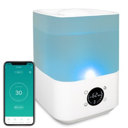 SUGIFT 4L Cool Mist Humidifiers, Humidifier for Smart App & Voice Control for Bedroom Large Room Home, White