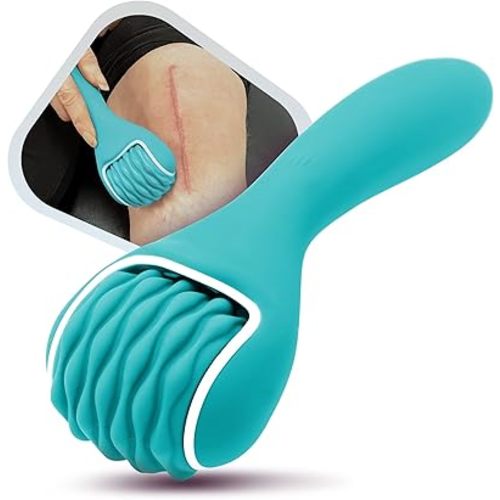 Scar Roller, Scar Tissue Massager for Post-Surgery Recovery, Silicone Ice Massage for Post-Surgery Incision Swelling and Soreness, Joint Roller for Improved Range of Motion and Flexibility. Teal