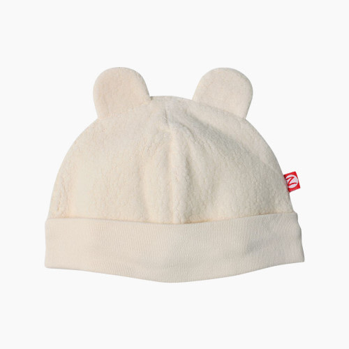 Zutano Cozie Fleece Hat - Cream, 3-6 M